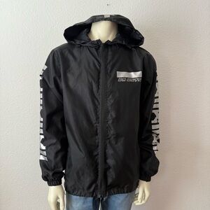 Bleecker & Mercer hooded full zip windbreaker jacket Men’s Size M